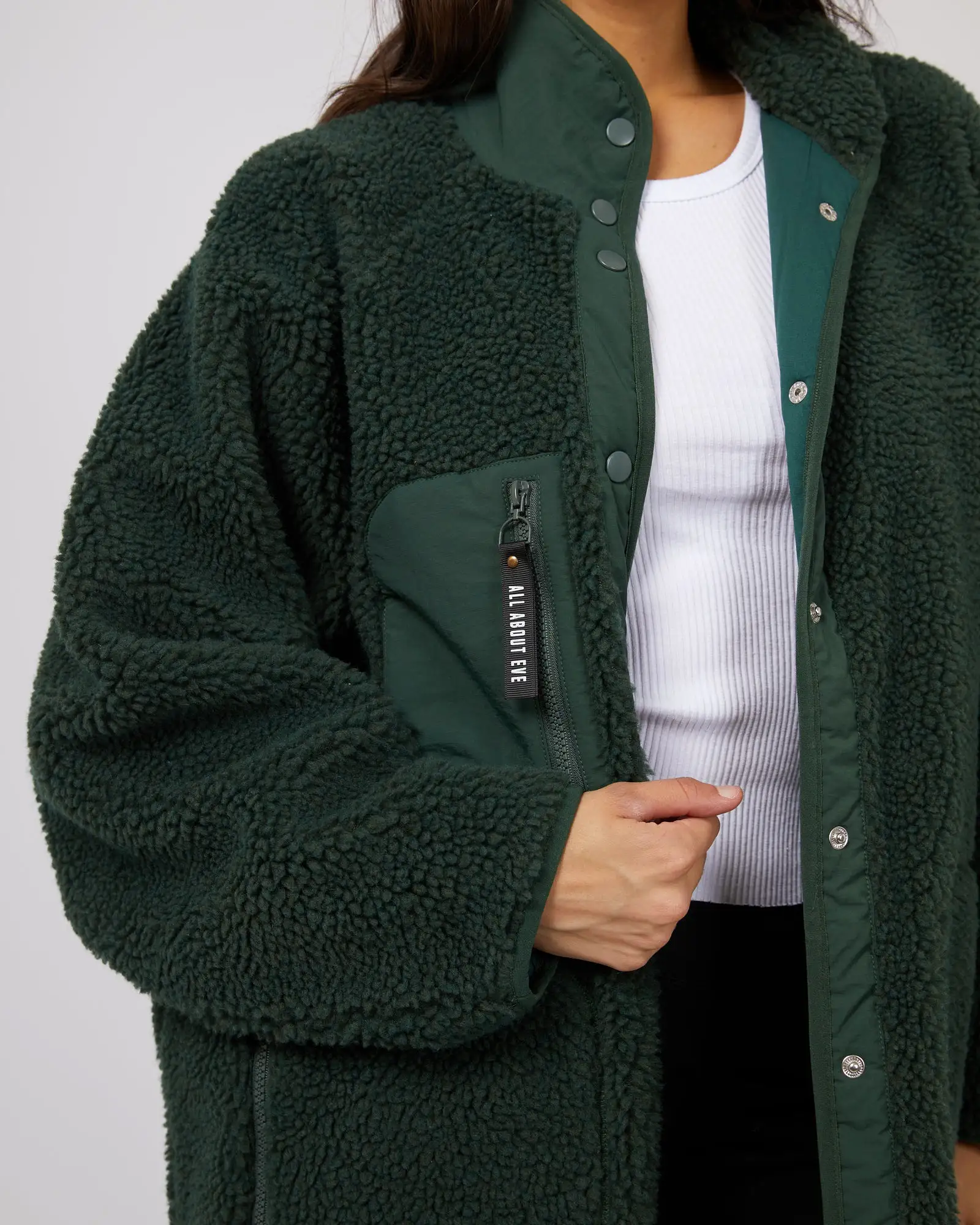 Active Longline Jacket Green