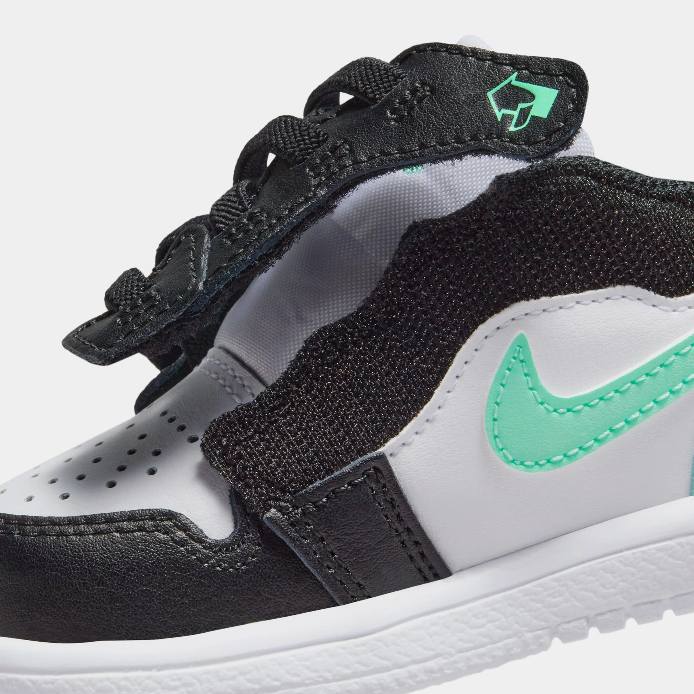 Air Jordan 1 Low Alt Infant Toddler Lifestyle Shoes (White/Green Glow/Black)