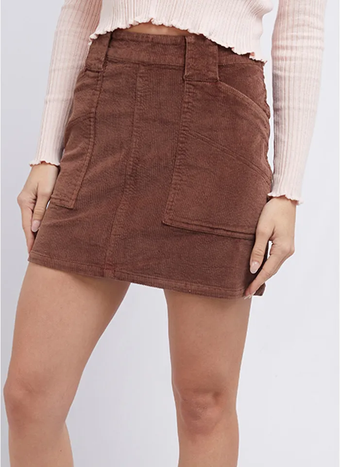 All About Eve Belle Cord Skirt