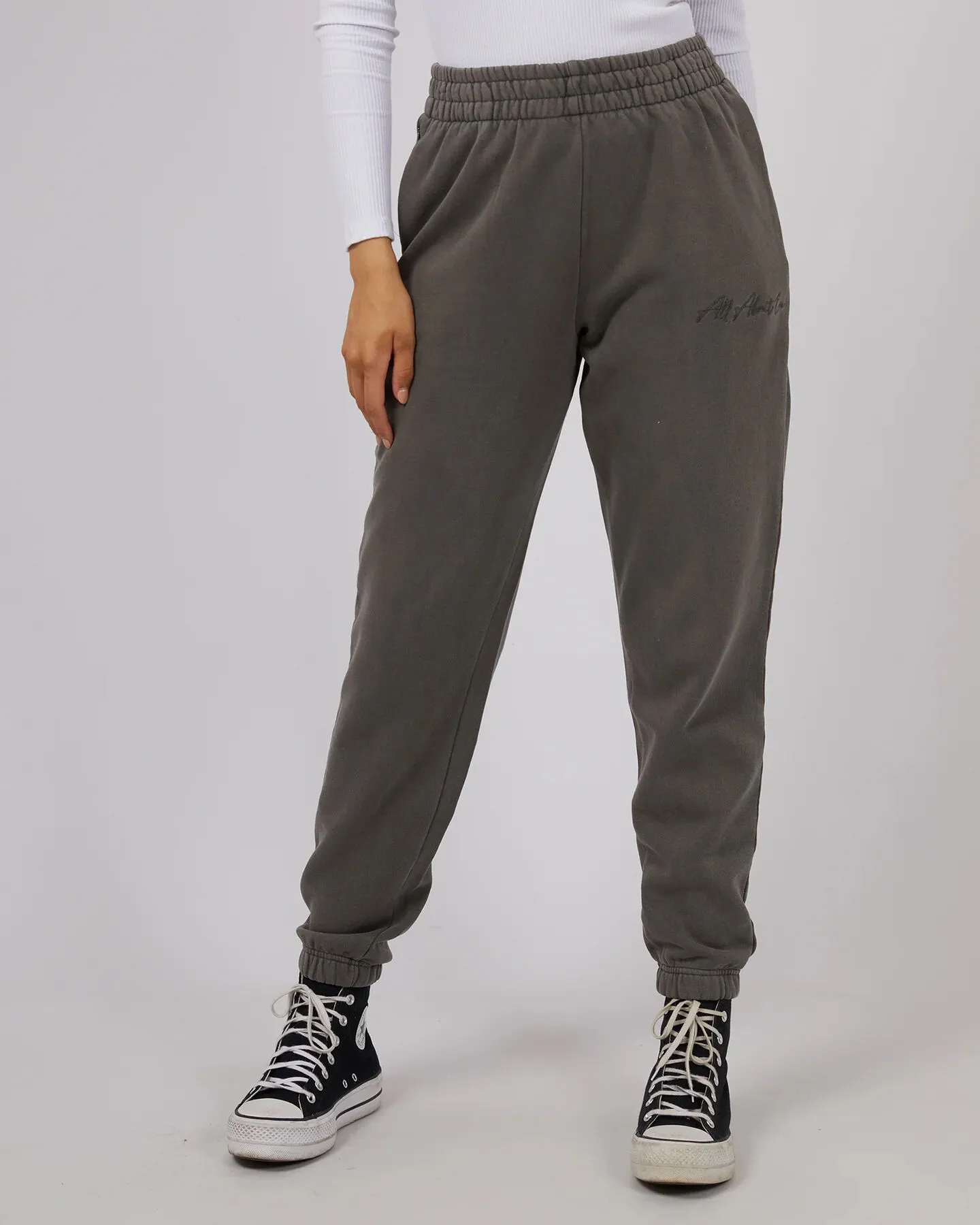 All About Eve Classic Trackpant - Charcoal | SurfStitch