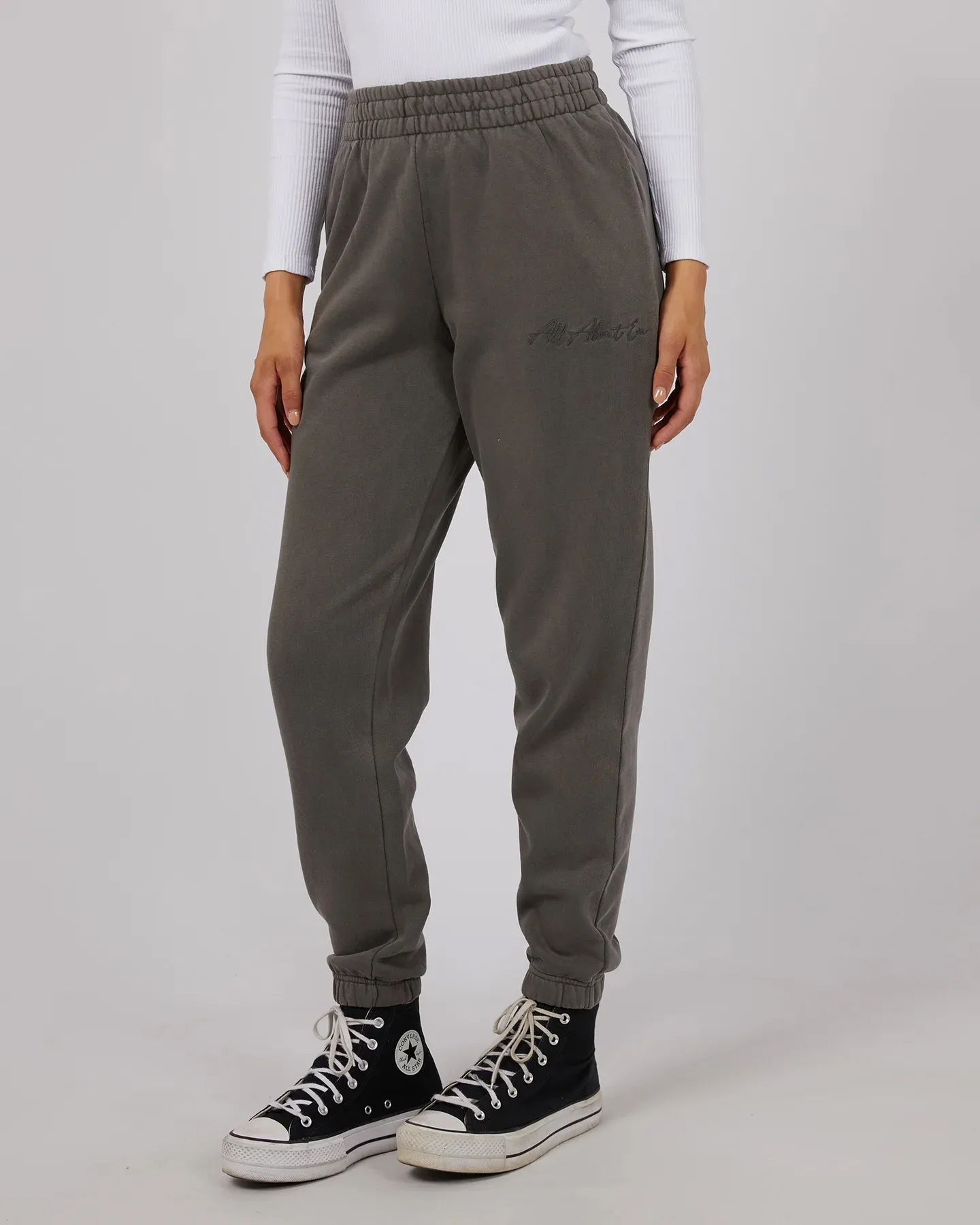 All About Eve Classic Trackpant - Charcoal | SurfStitch