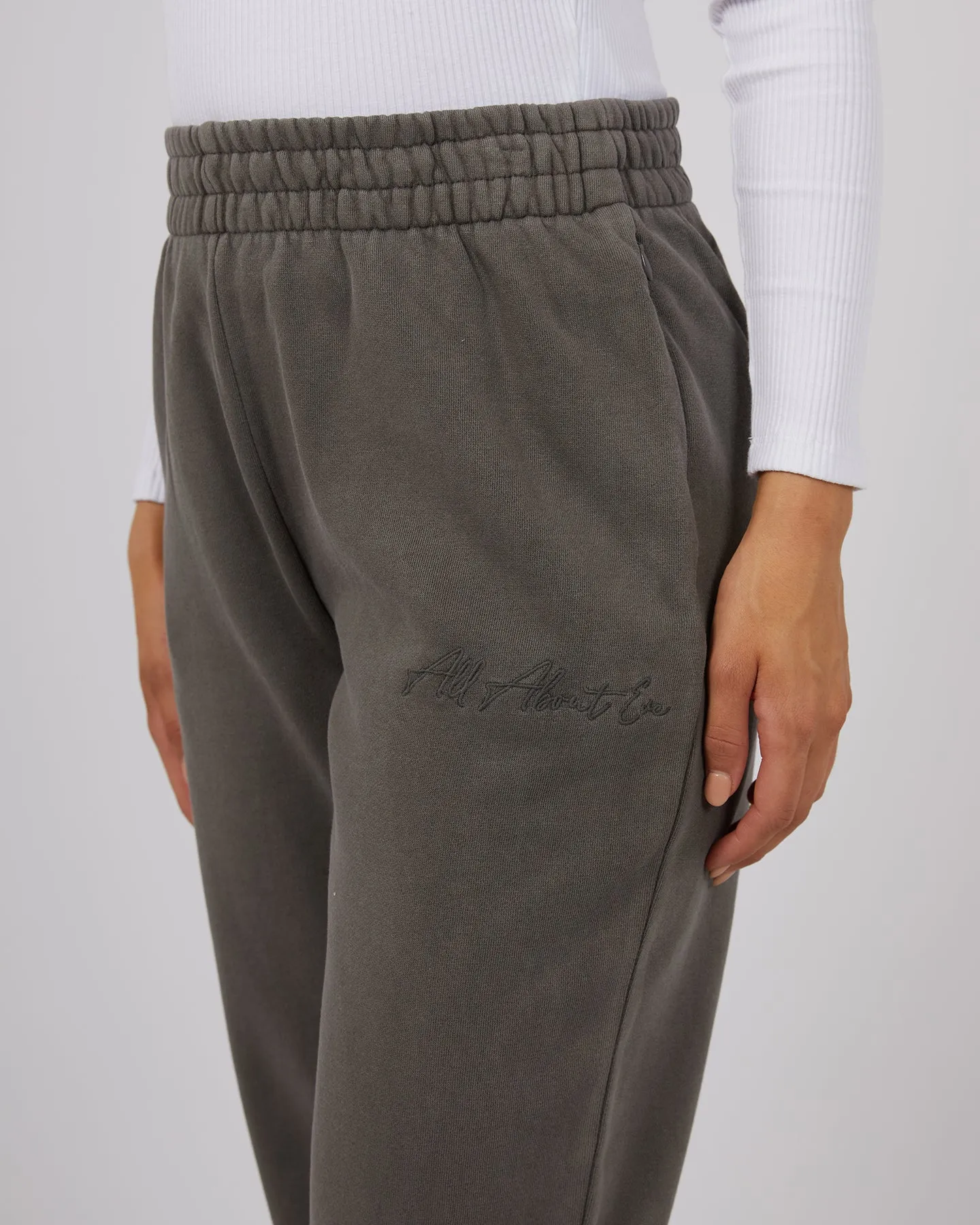 All About Eve Classic Trackpant - Charcoal | SurfStitch