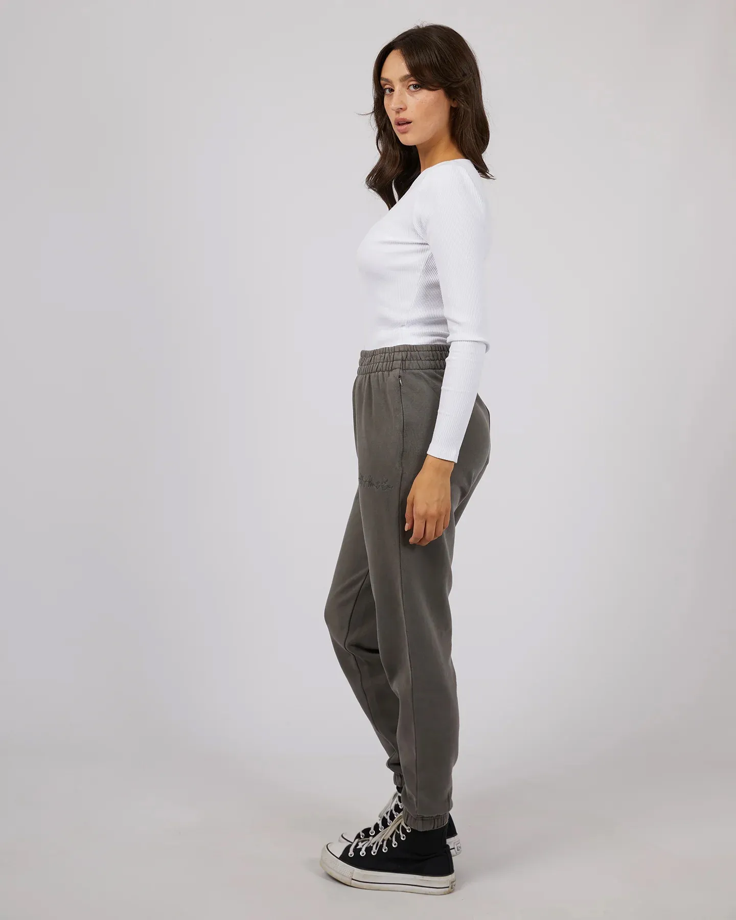 All About Eve Classic Trackpant - Charcoal | SurfStitch