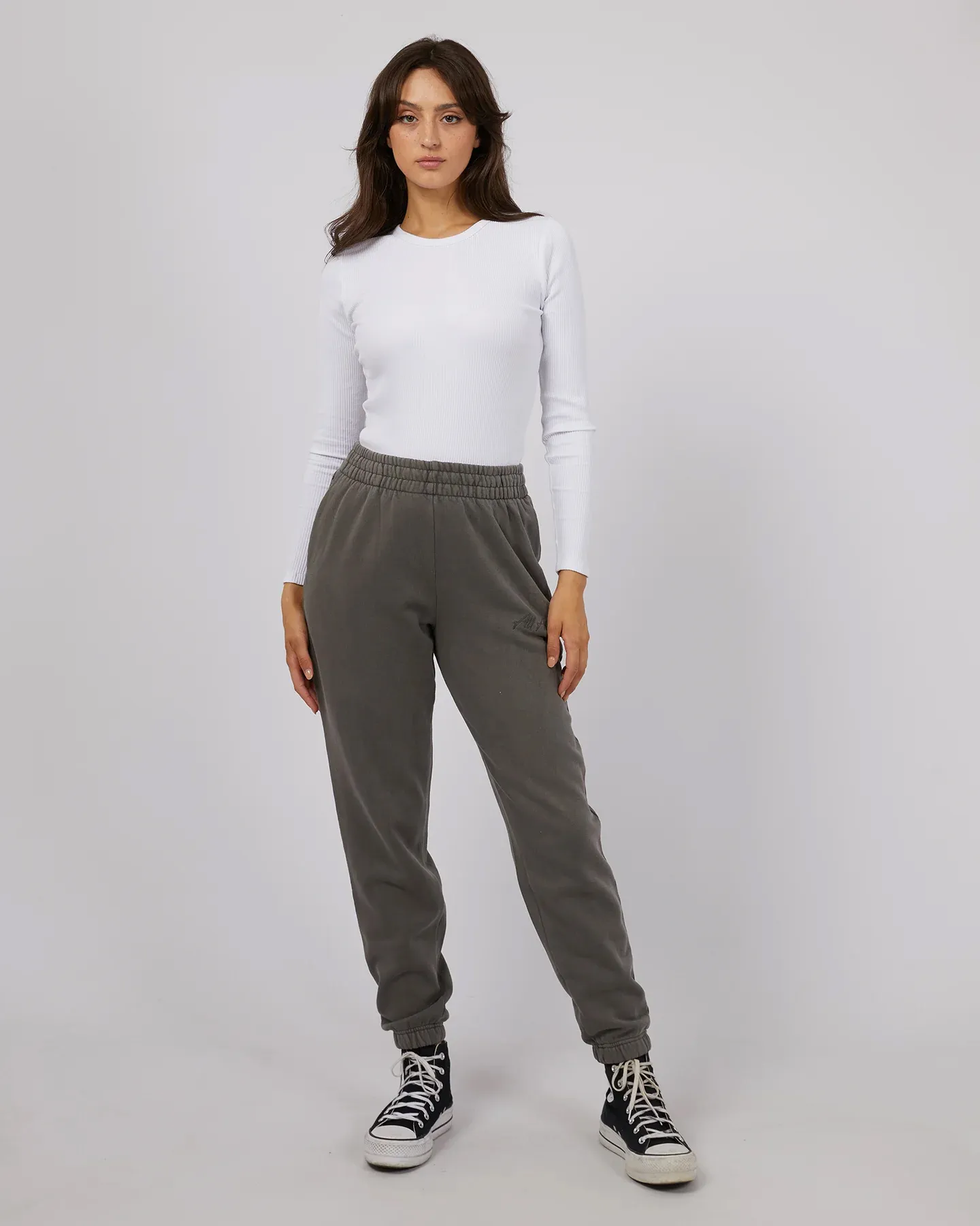 All About Eve Classic Trackpant - Charcoal | SurfStitch