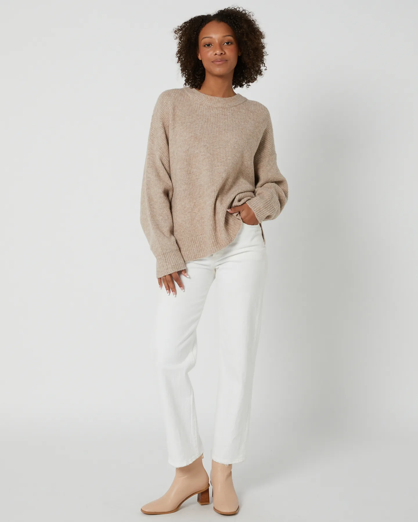 All About Eve Kendal Knit - Oatmeal | SurfStitch