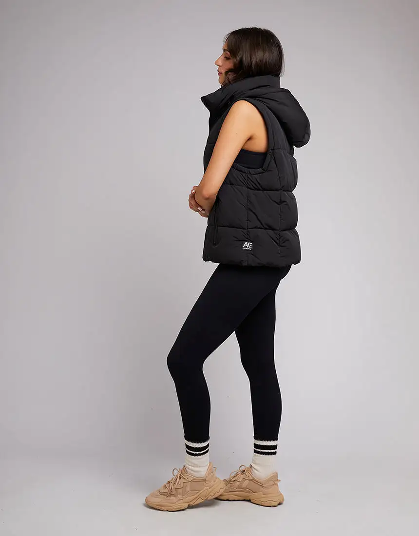 All About Eve Remi Luxe Puffer Vest - Black