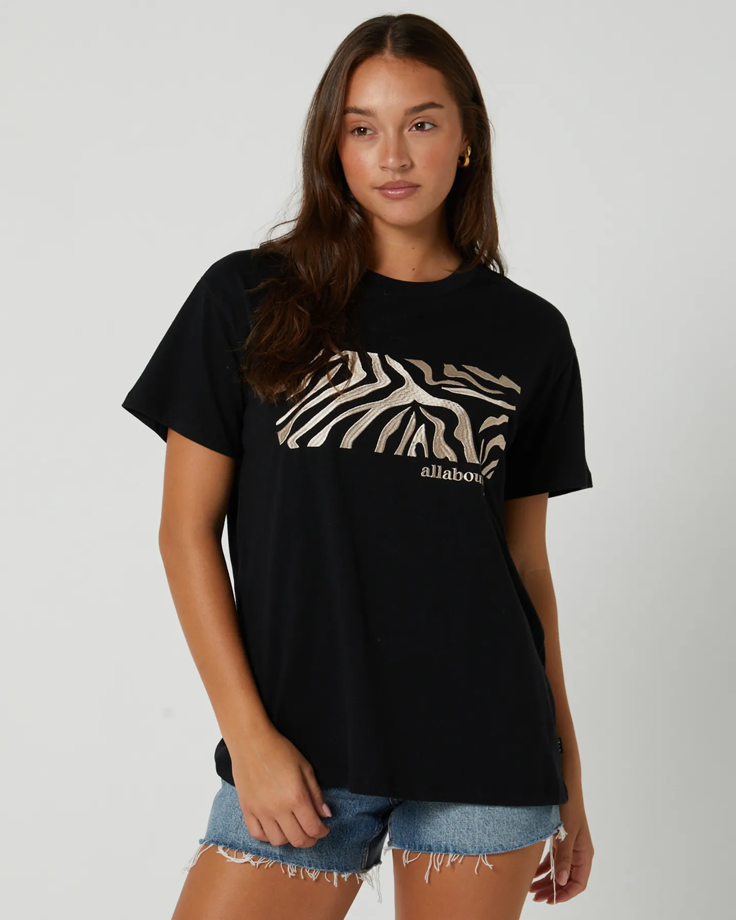 All About Eve Ziggy Tee - Black | SurfStitch