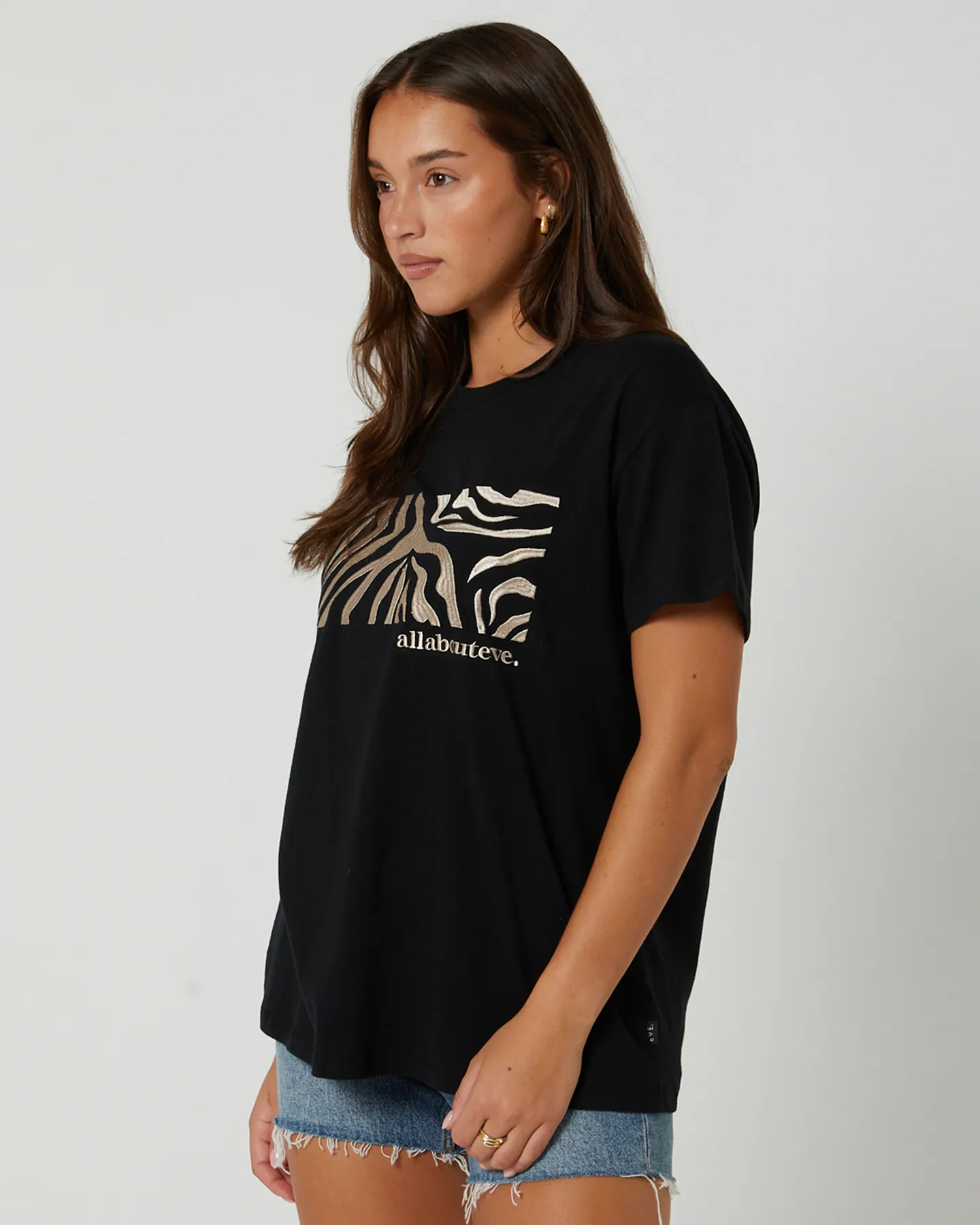 All About Eve Ziggy Tee - Black | SurfStitch