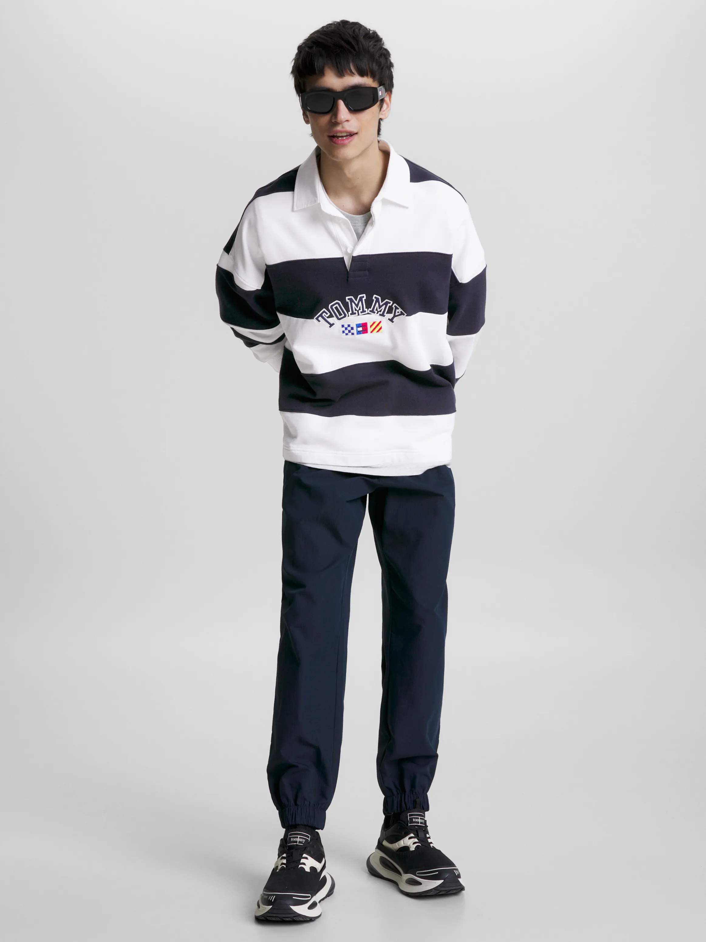 Archive Stripe Relaxed Rugby Shirt | Sweatshirts & Hoodies | Tommy Jeans