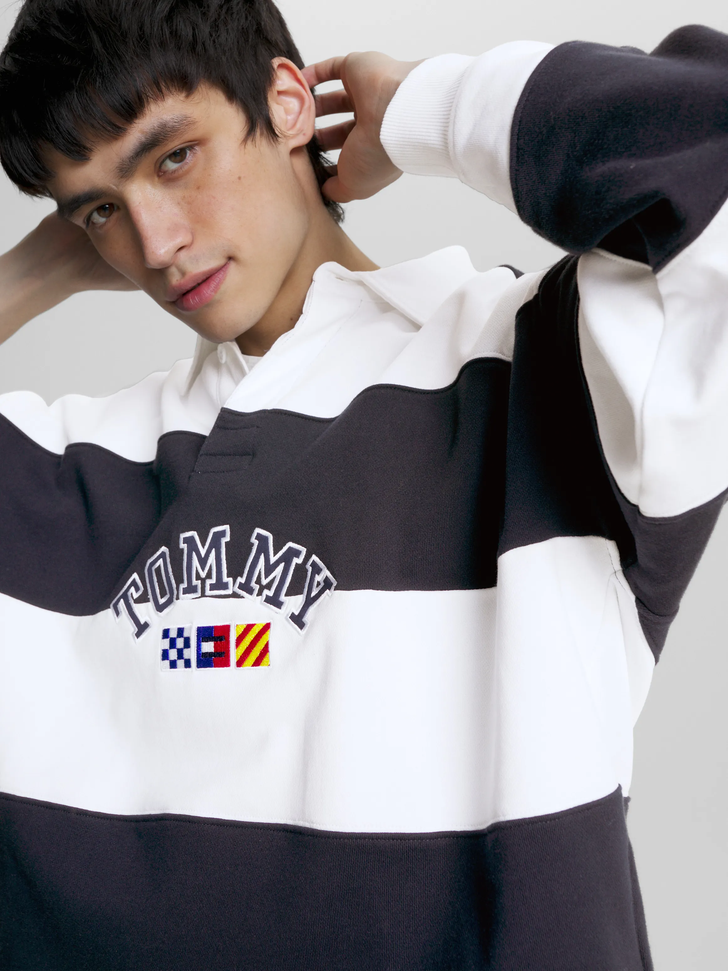 Archive Stripe Relaxed Rugby Shirt | Sweatshirts & Hoodies | Tommy Jeans