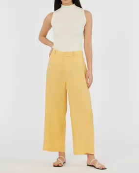 Barossa Linen Pant - Buttercup