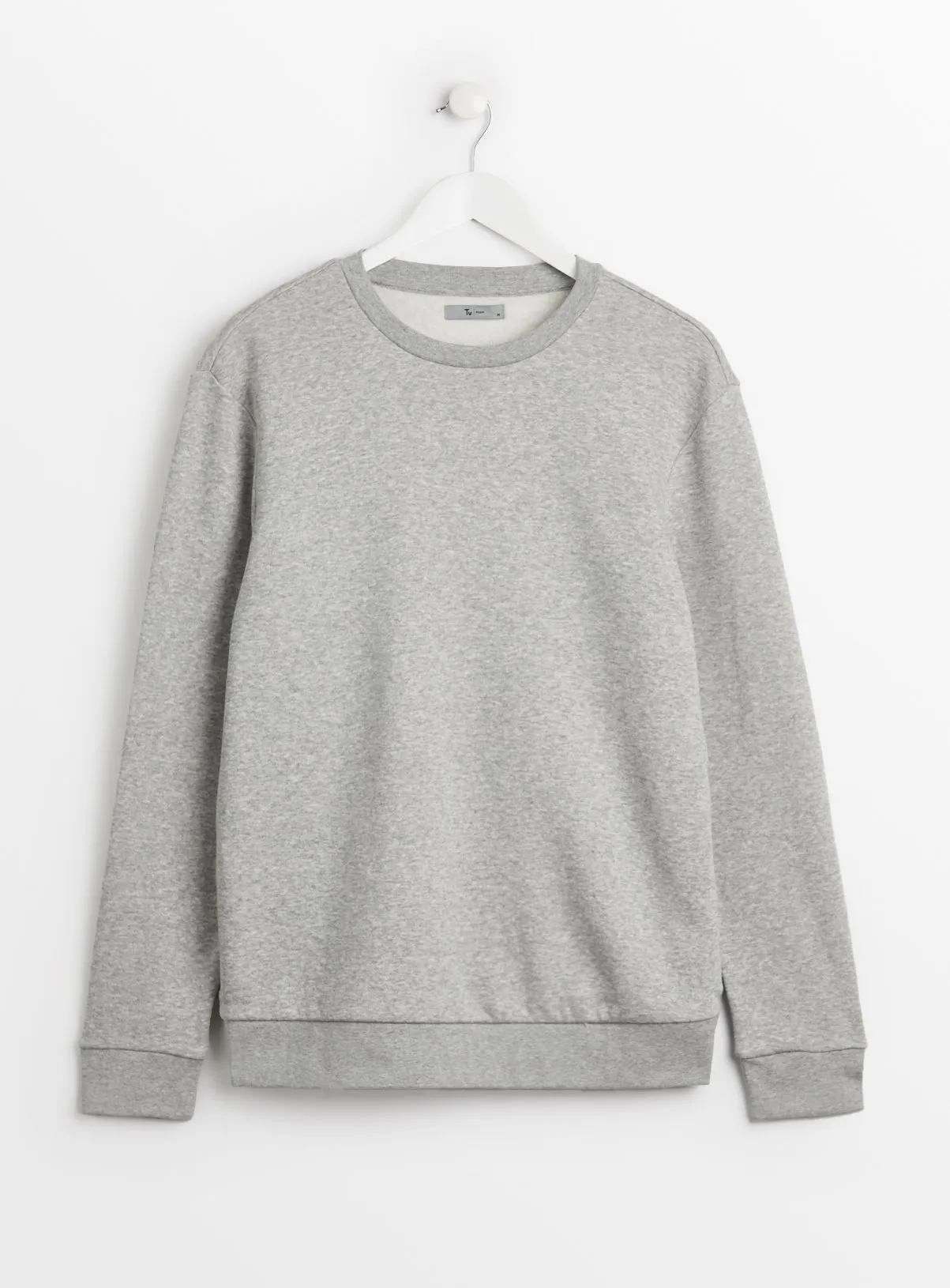 Buy Light Grey Marl Sweatshirt XXXXL | Sweatshirts and hoodies | Tu