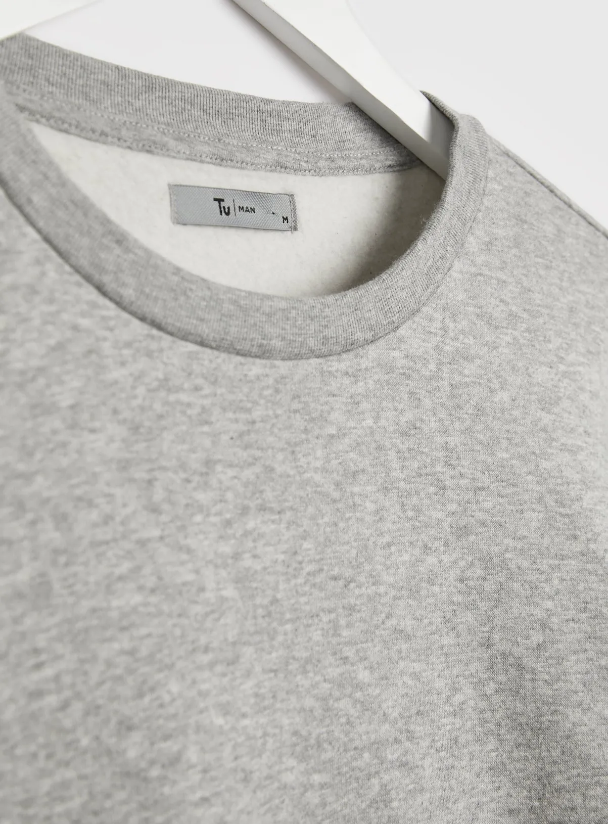 Buy Light Grey Marl Sweatshirt XXXXL | Sweatshirts and hoodies | Tu