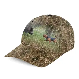 Casquette Camouflage Chasse Aux Sangliers Aux Chiens Courants, Teckel à Poil Dur - CT12082216