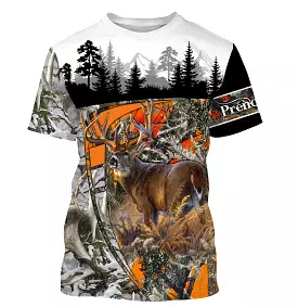 Chasse Au Cerf, Cadeau Personnalisé Chasseur, Camouflage Automne Hiver - CT08092224