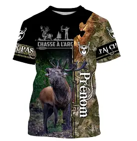 Chasse Au Cerf  l'Arc, Camouflage En Forêt, Cadeau Personnalisé Chasseur - CT08092227