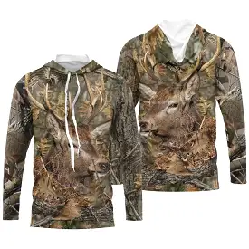 Chasse au Cerf, T shirt Chasseur, Camouflage, Vêtements Chasse - CTS24052224