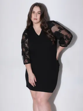 CURVE BLACK SHORT DRESS