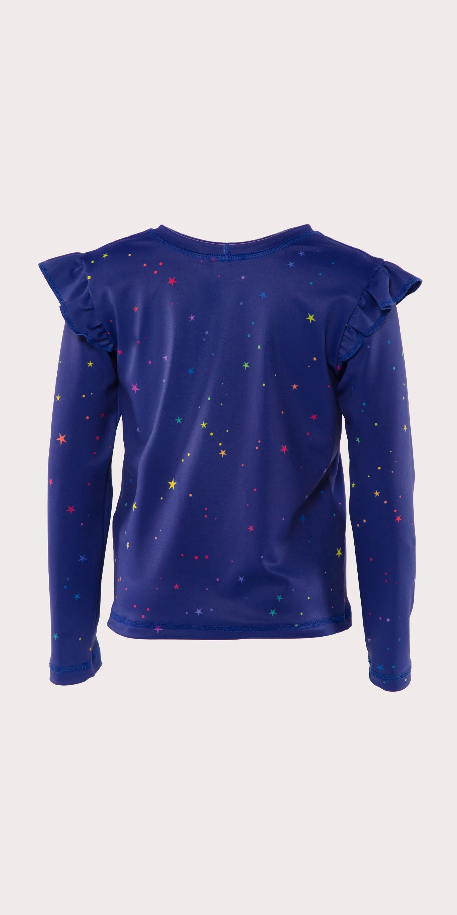 Dazzling Stars - Kids Ruffle Long Sleeve Top [Final Sale]