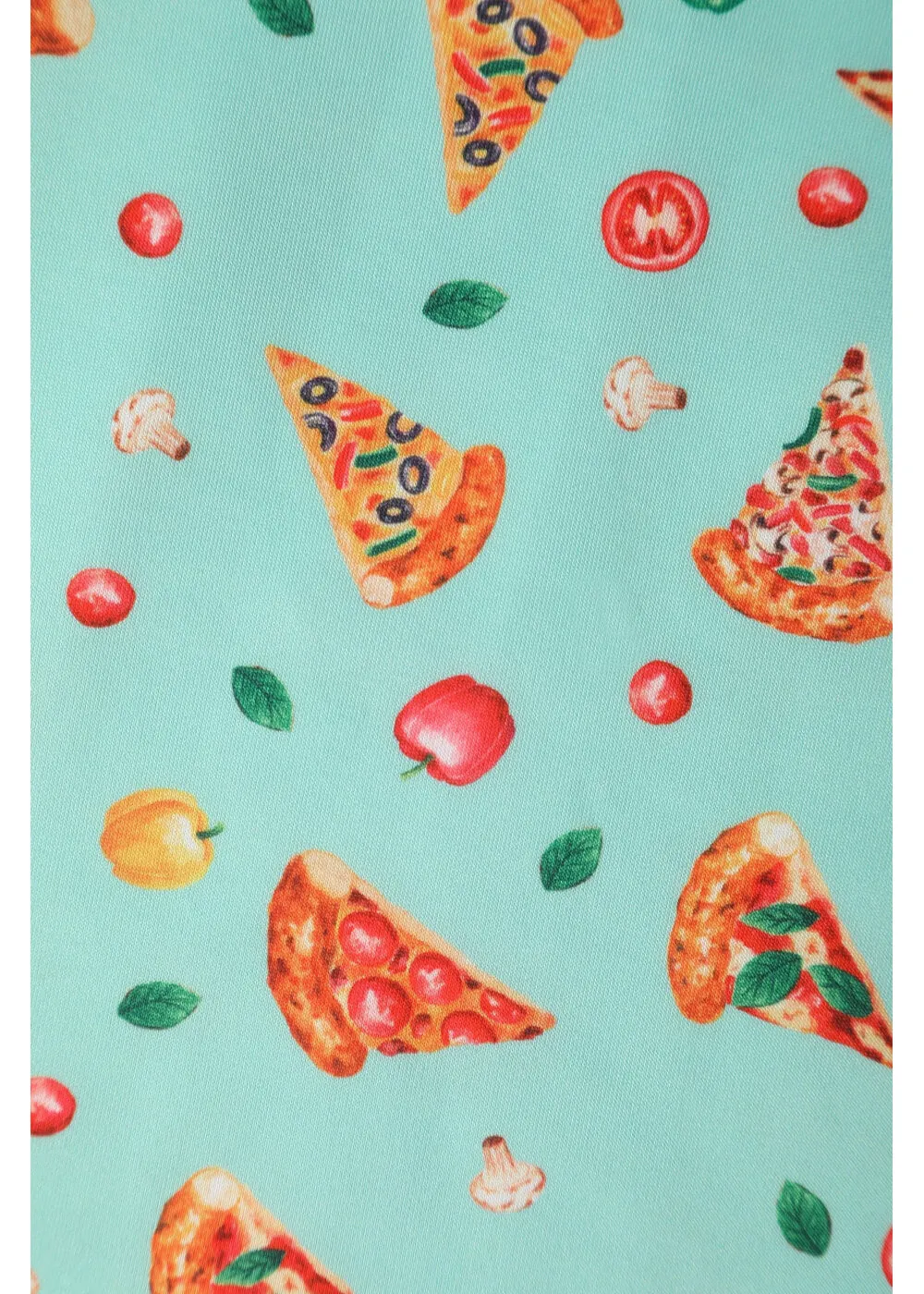 Dolly & Dotty Amanda Pizza 50's Swing Dress Light Blue