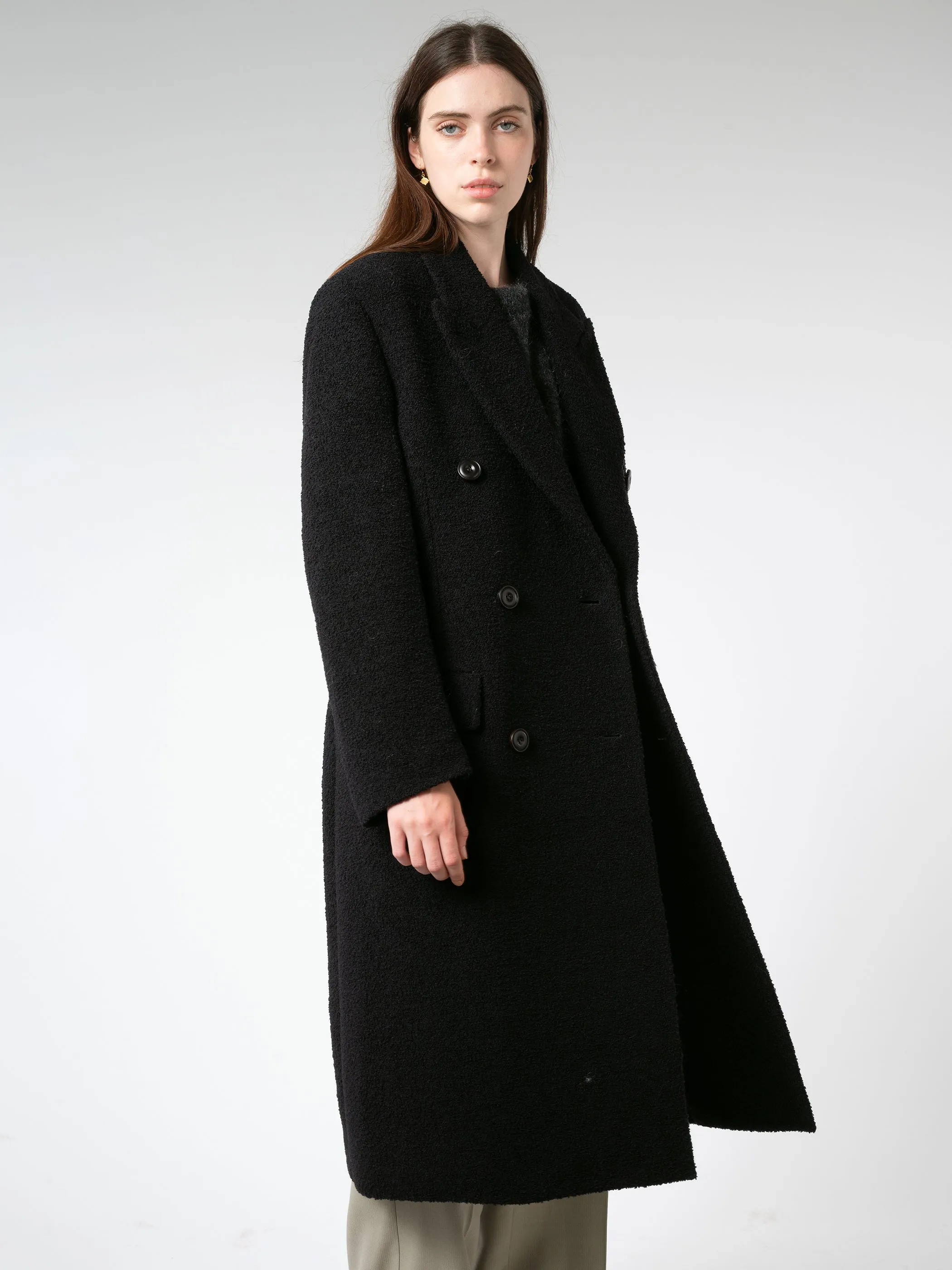 Double-Breasted Wool Coat