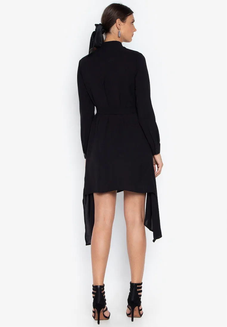 ESTHER LAYERED DRESS- BLACK