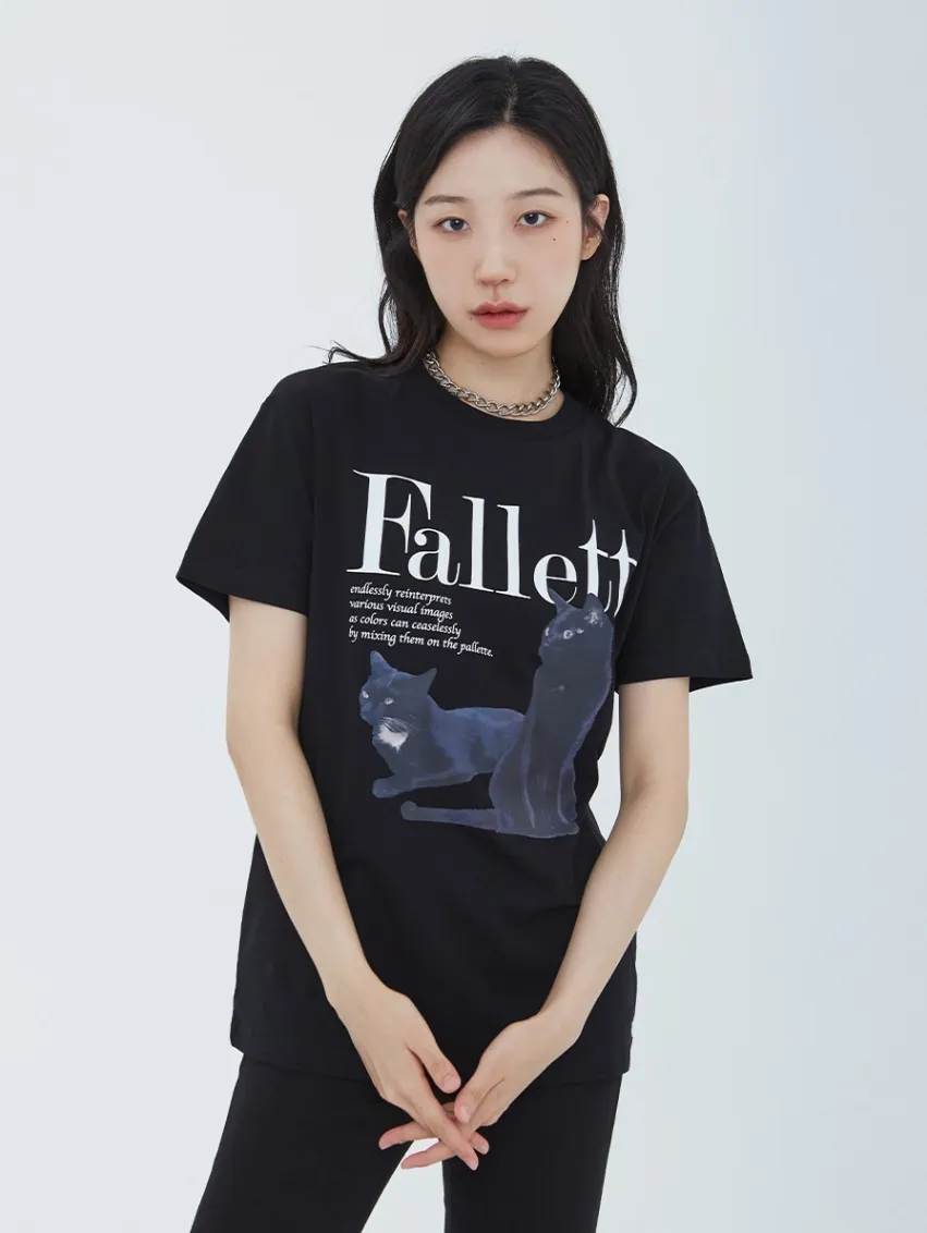 Fallett  |[FALLETT]★DEUX NERO SHORT SLEEVE