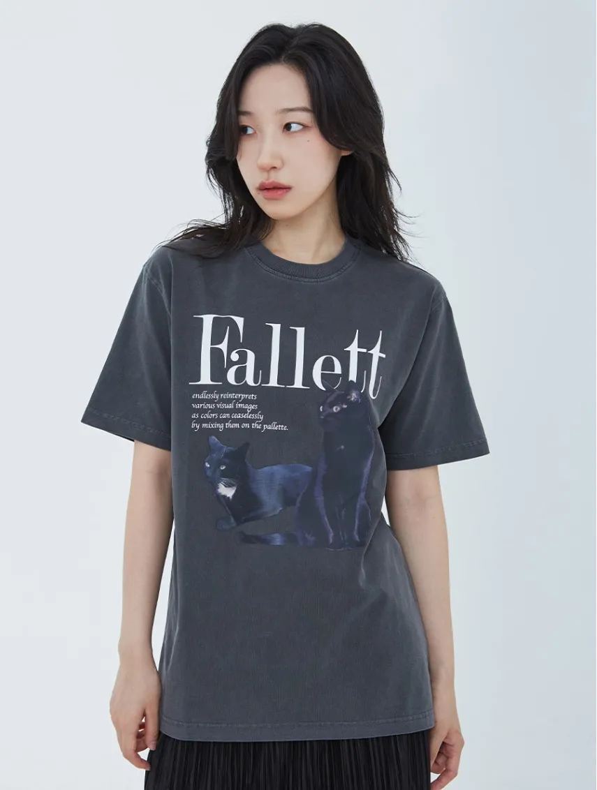 Fallett  |[FALLETT]★DEUX NERO SHORT SLEEVE