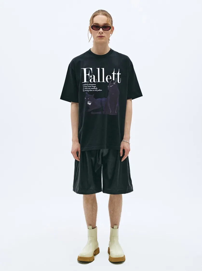 Fallett  |[FALLETT]★DEUX NERO SHORT SLEEVE