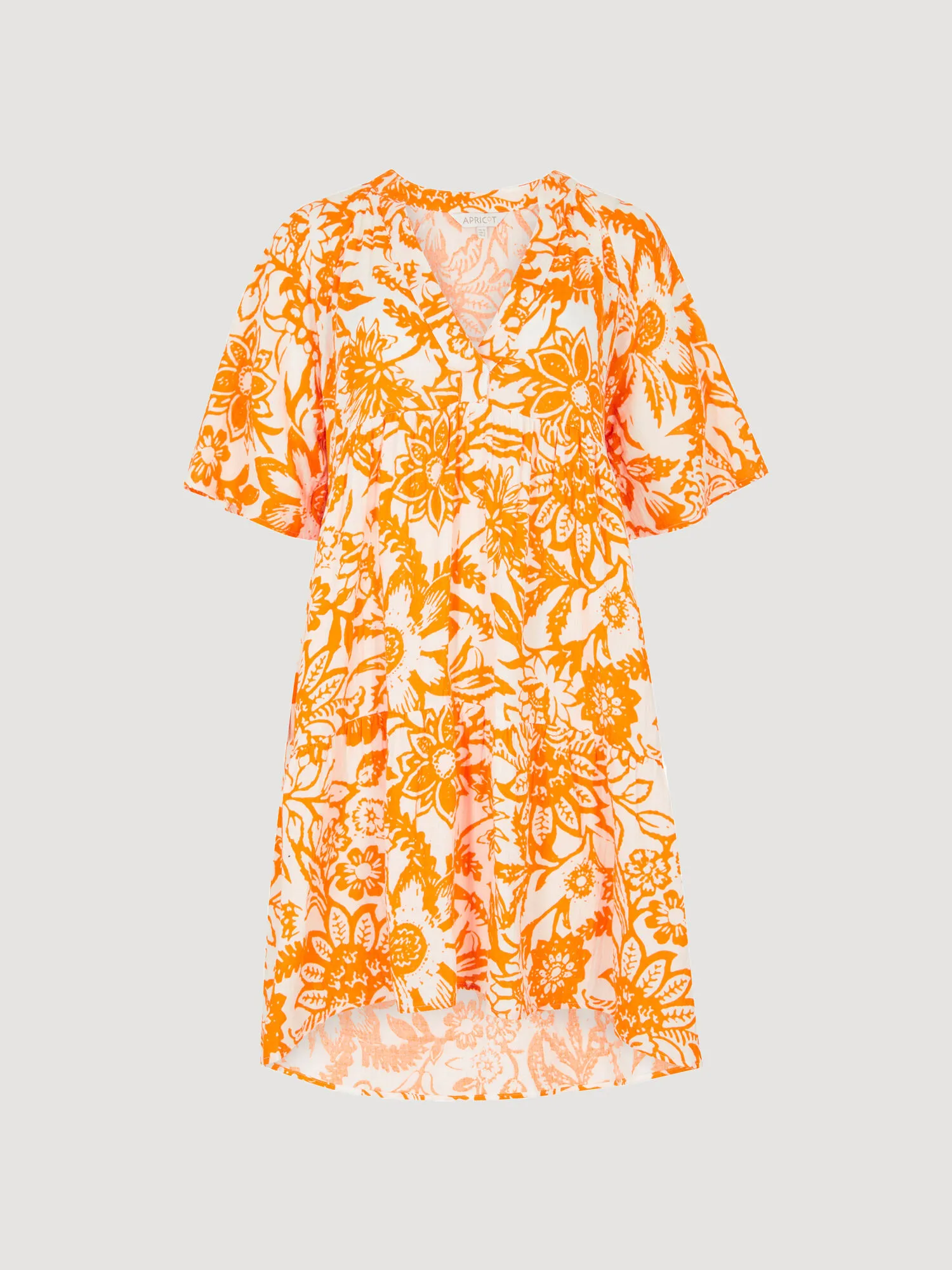 Floral Cotton Mini Dress | Apricot Clothing