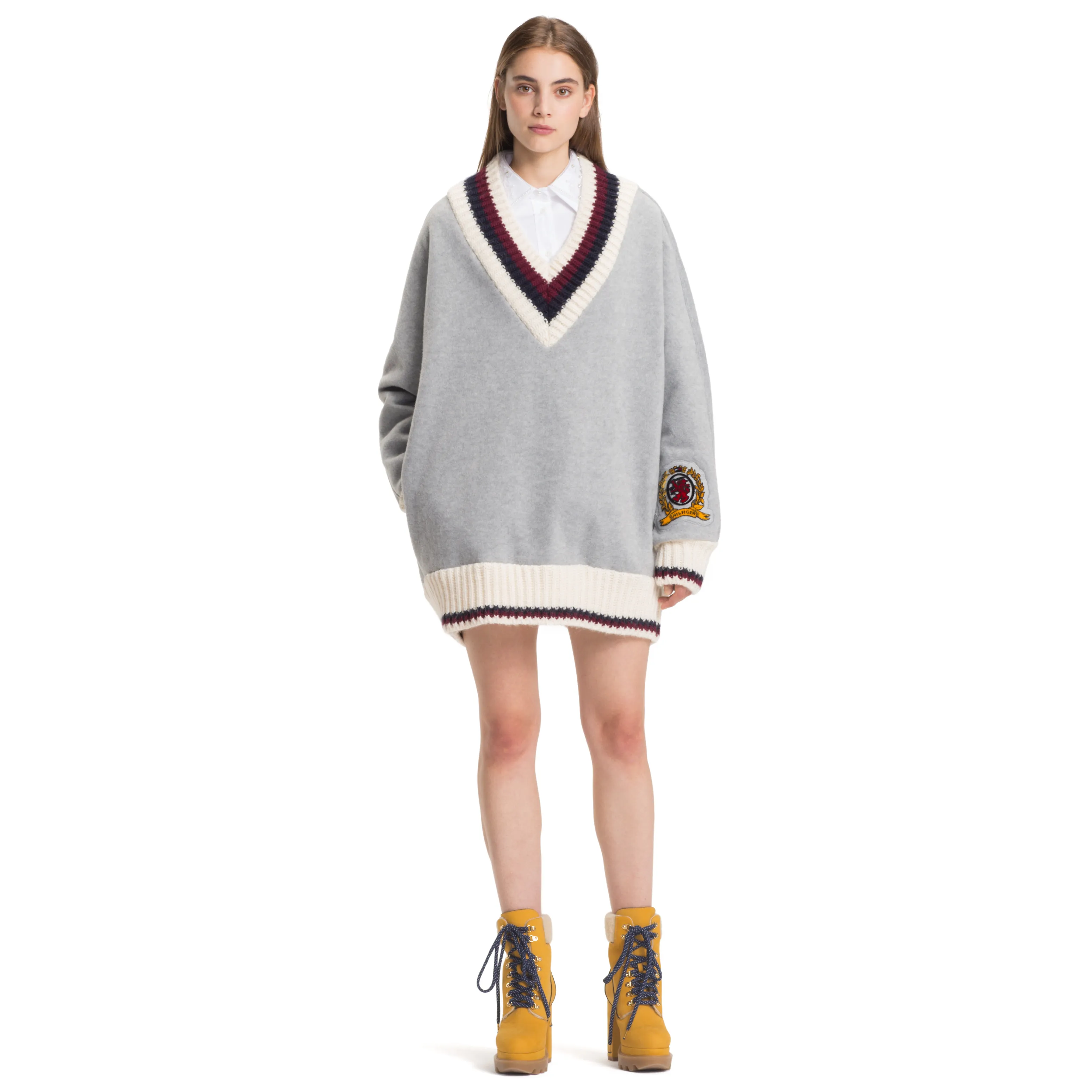 Grey Luxury Fleece Cricket Jumper | Sweatshirts & Hoodies | Tommy Hilfiger