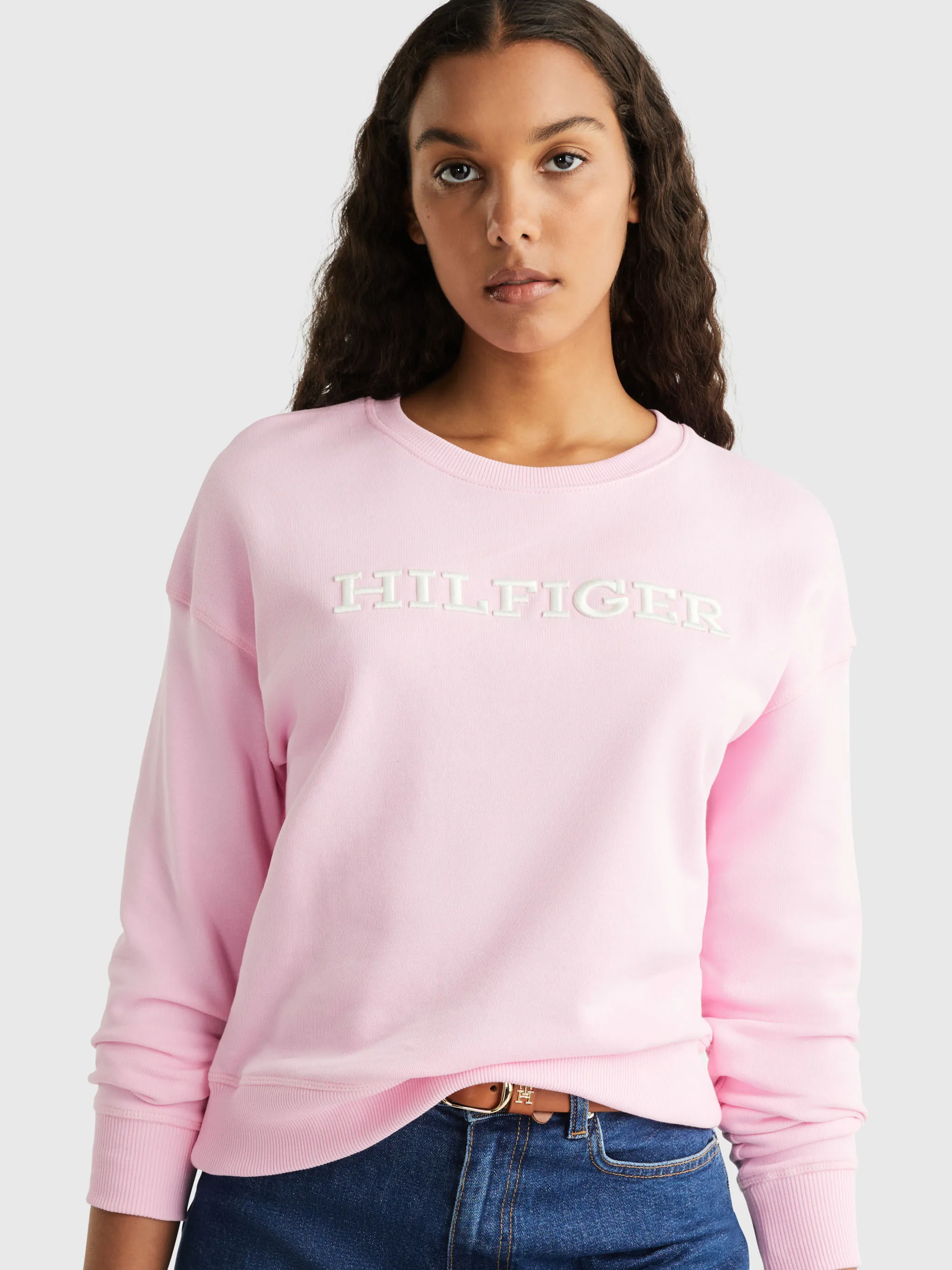 Hilfiger Monotype Embroidery Sweatshirt | Sweatshirts & Hoodies | Tommy Hilfiger