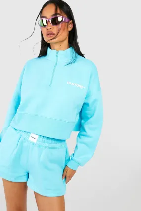 Hoodies & Sweatshirts | Pantone Half Zip Boxy Half Zip Sweatshirt | boohoo