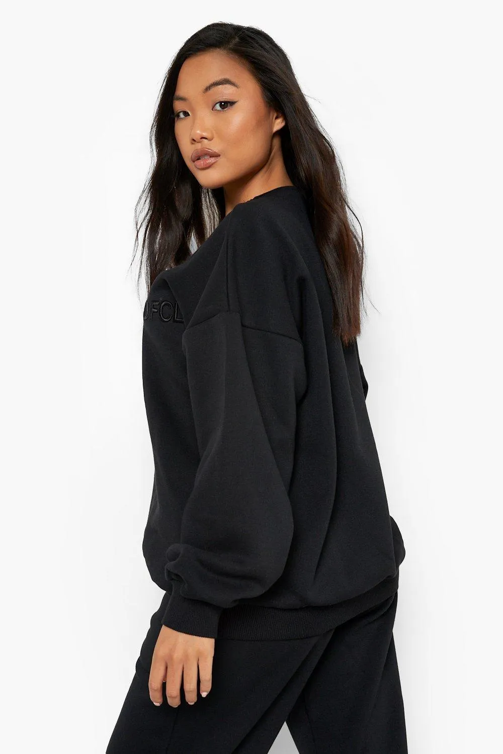 Hoodies & Sweatshirts | Petite Ofcl Oversized Embroidered Sweatshirt | boohoo