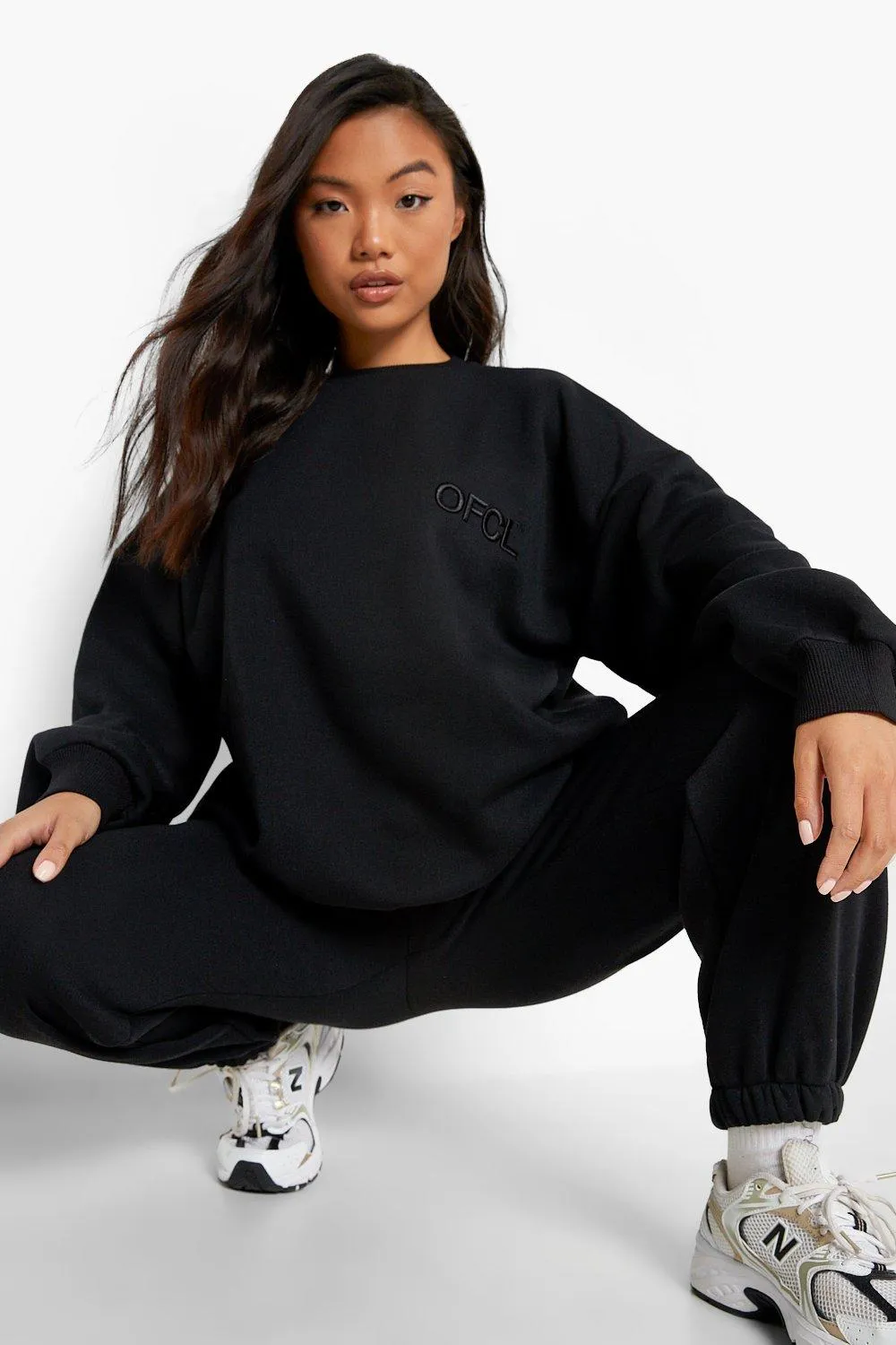 Hoodies & Sweatshirts | Petite Ofcl Oversized Embroidered Sweatshirt | boohoo