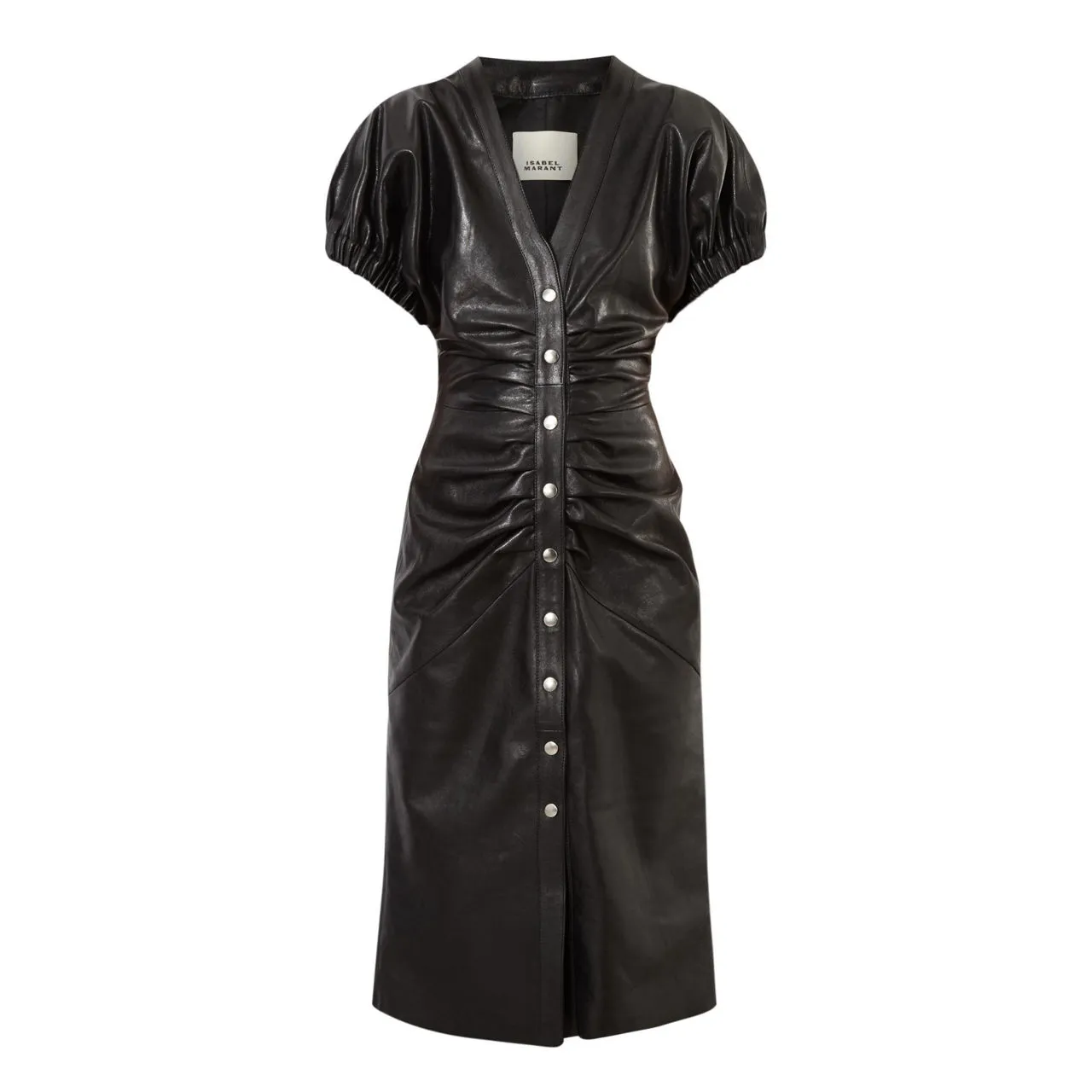 ISABEL MARANT Carly Leather Dress - Black 01BK