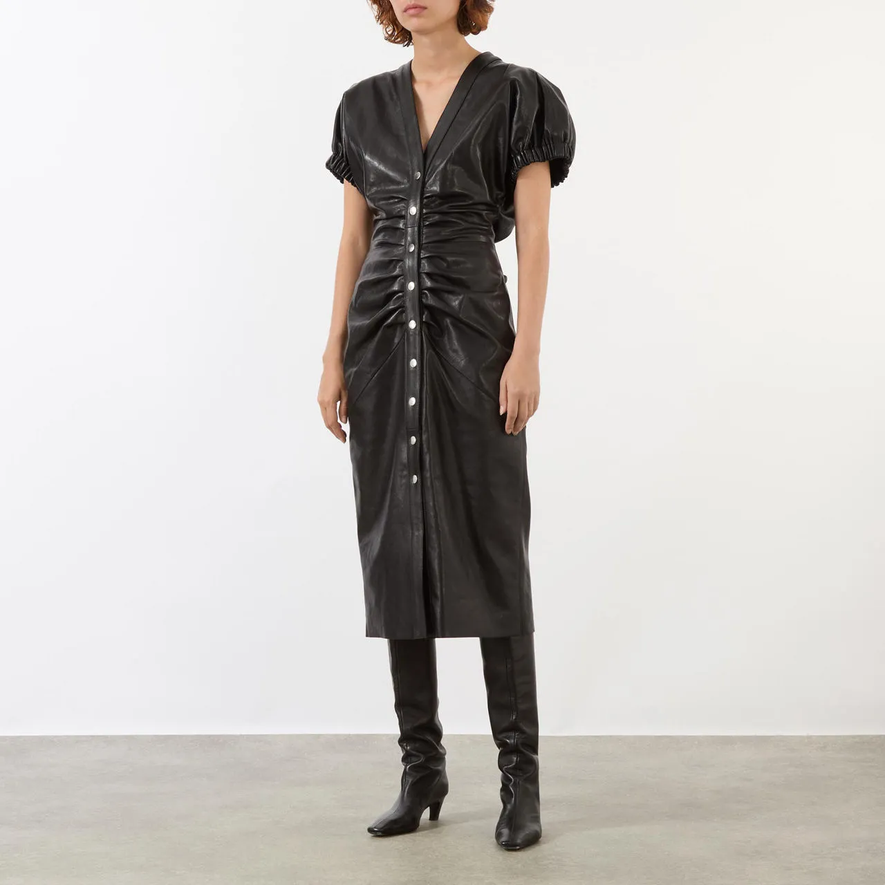 ISABEL MARANT Carly Leather Dress - Black 01BK