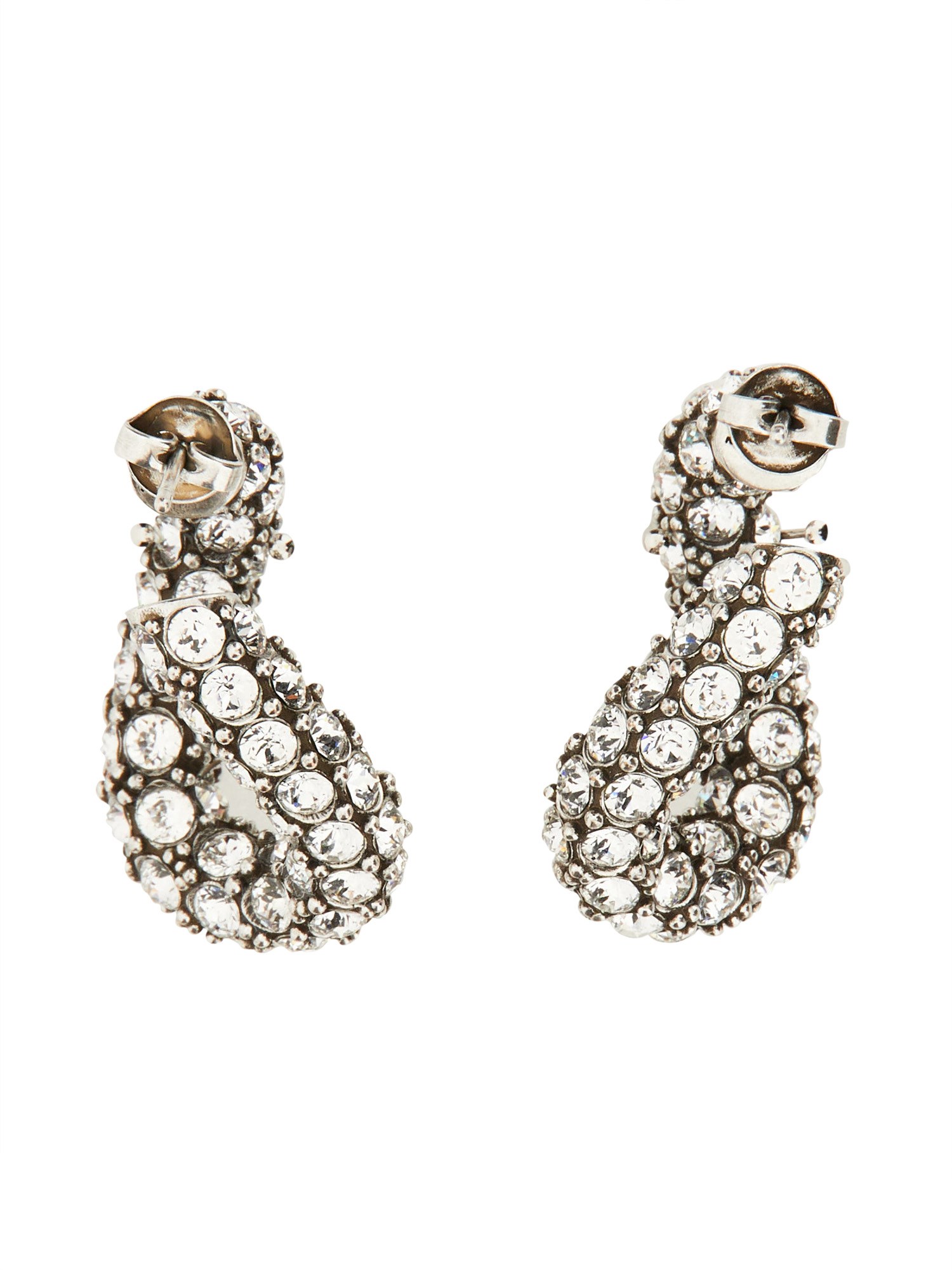 ISABEL MARANT    FUNKY RING EARRINGS WITH RHINESTONES