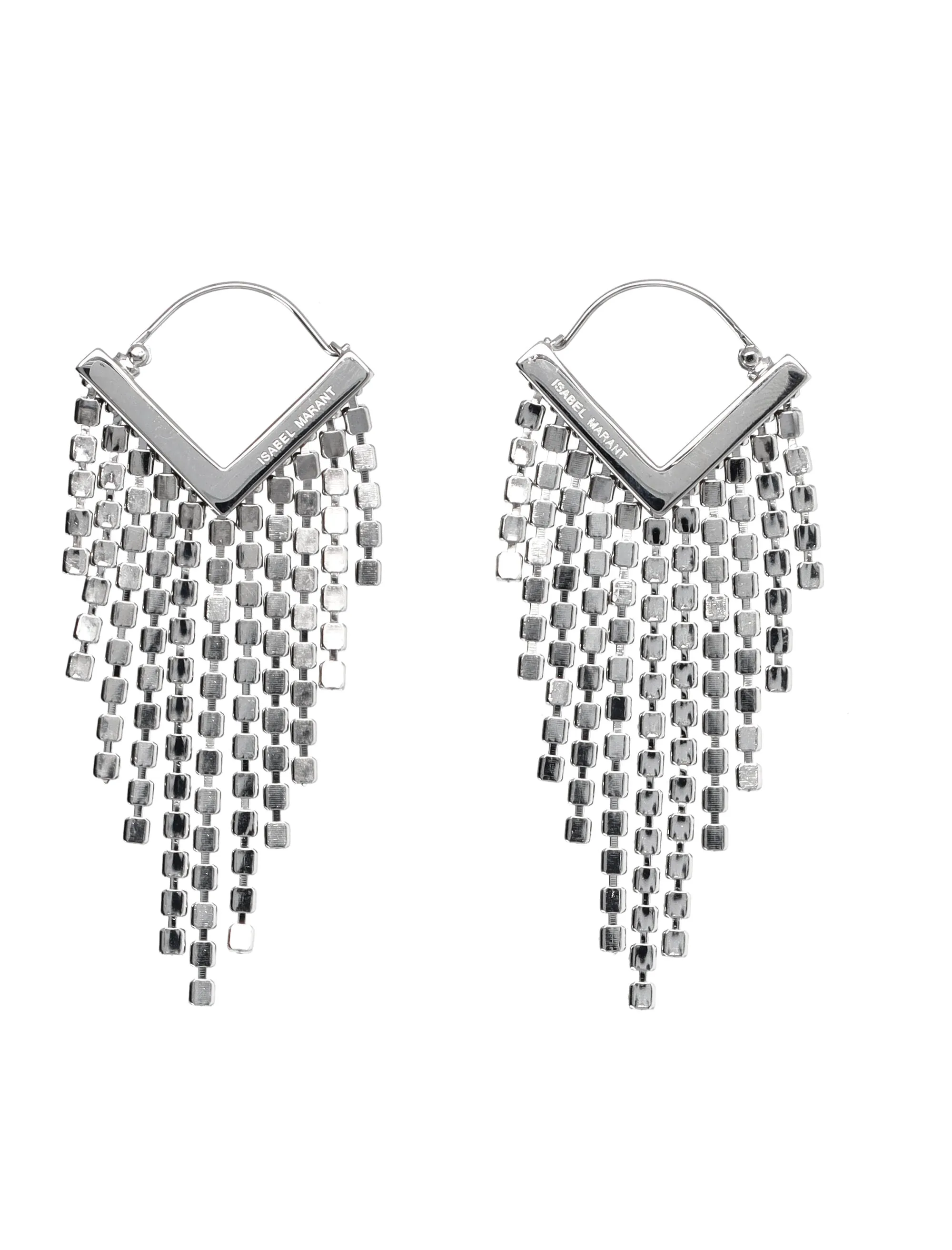 Isabel Marant Logo Detailed Drop Earrings