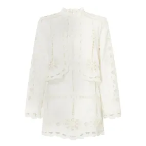 ISABEL MARANT Praline Embroidered Dress - White