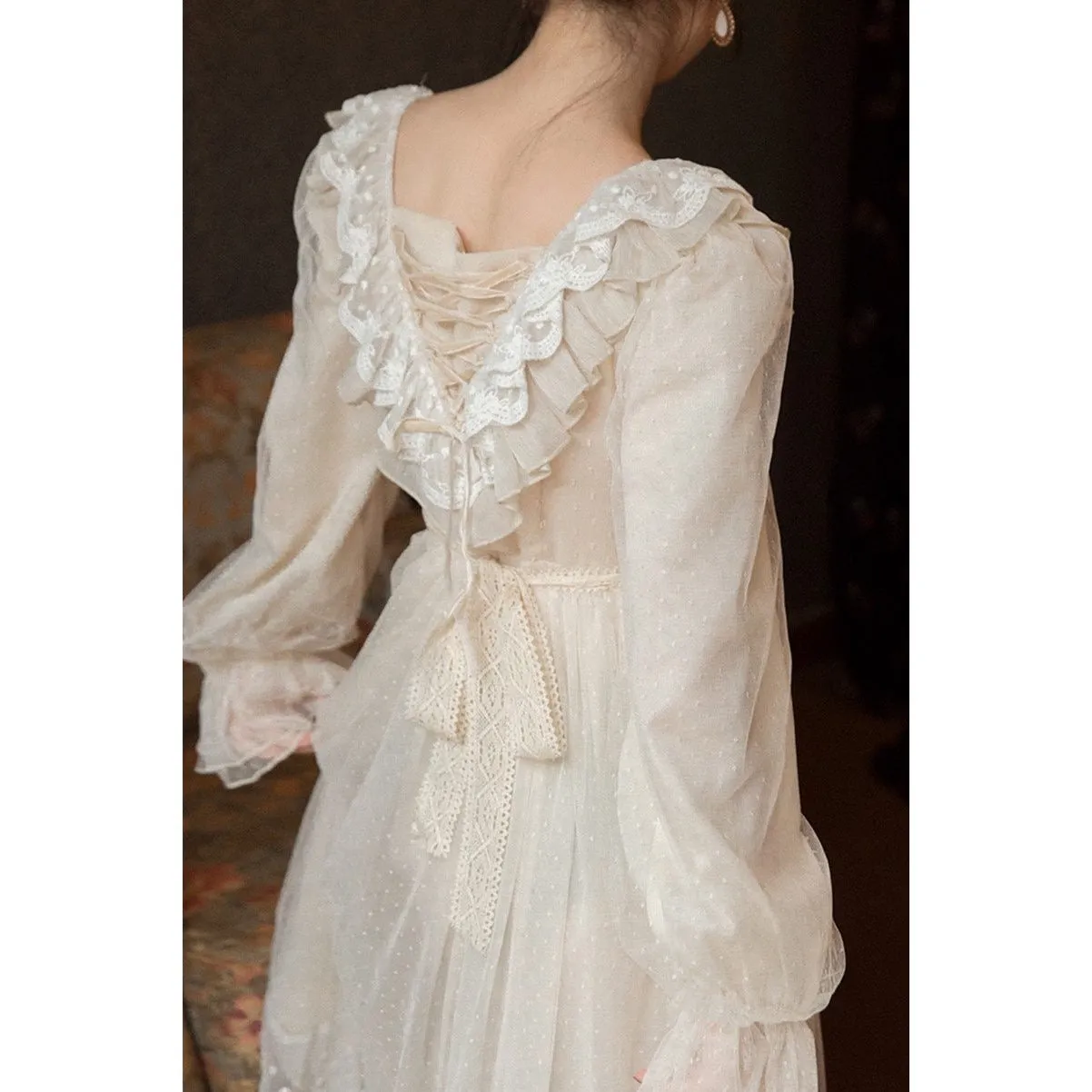 Isabel Moonwish Romantic Academia Vintage-aesthetic Princess Dress