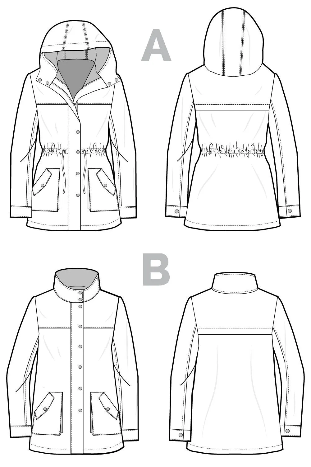 Kelly Anorak Jacket Pattern (WHOLESALE)