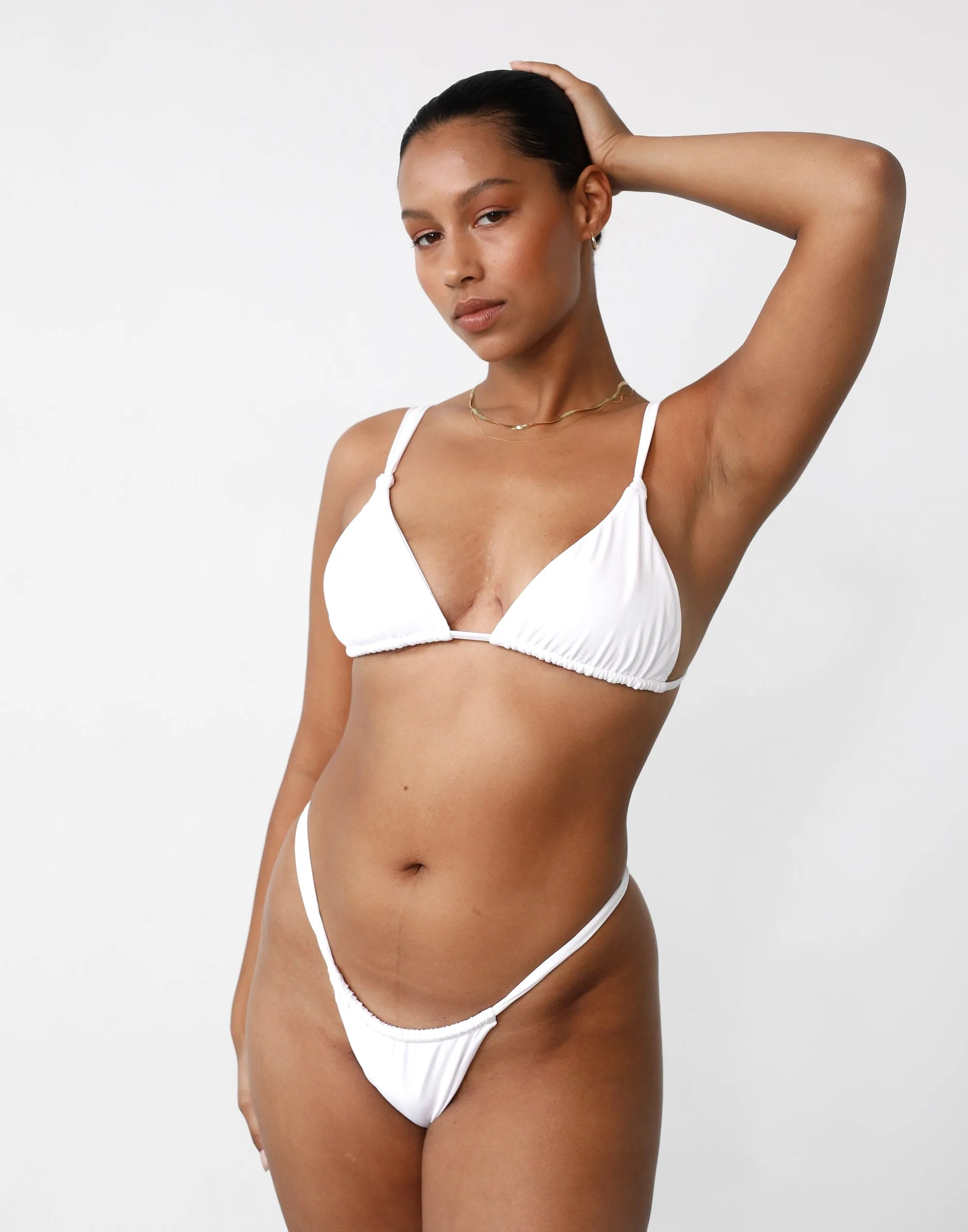 Laguna Triangle Bikini Top (White)