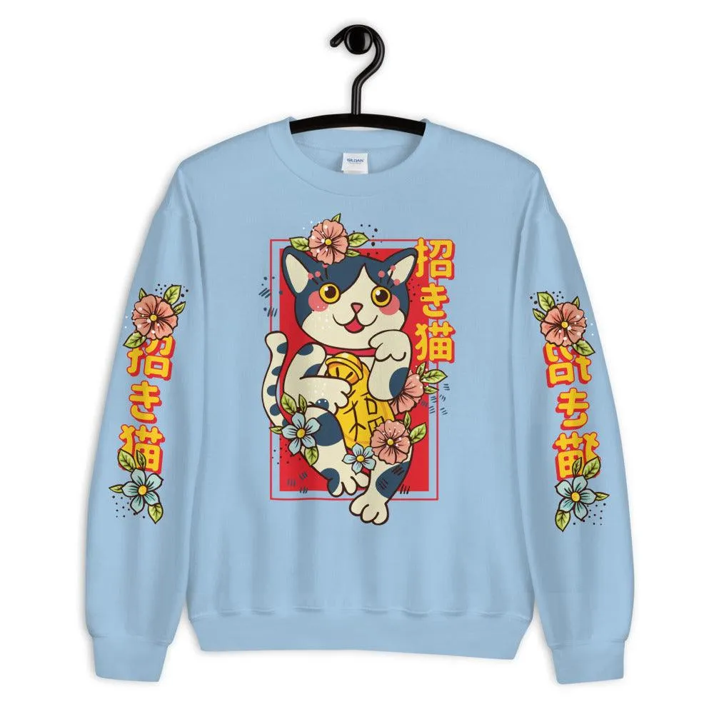 Lucky Cat  Sweatshirt