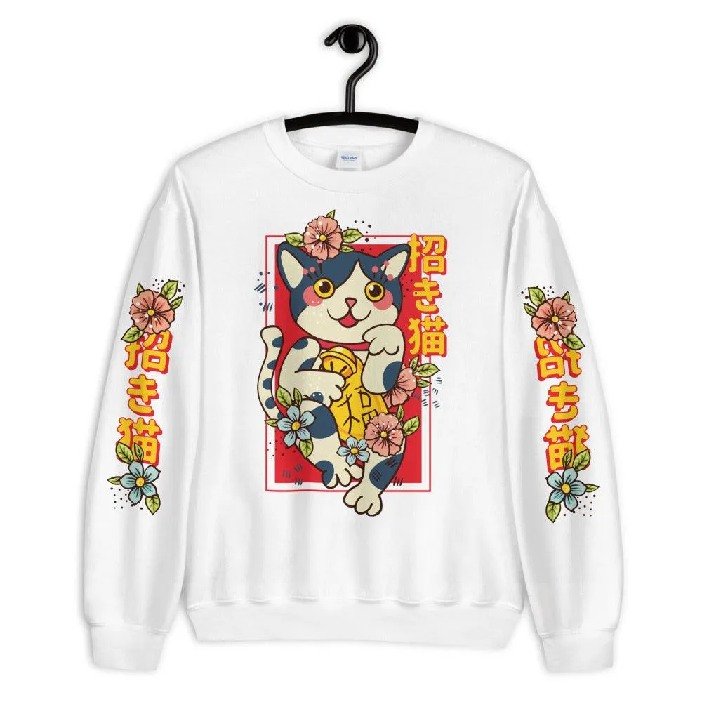 Lucky Cat  Sweatshirt