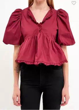 Maroon Magic Blouse