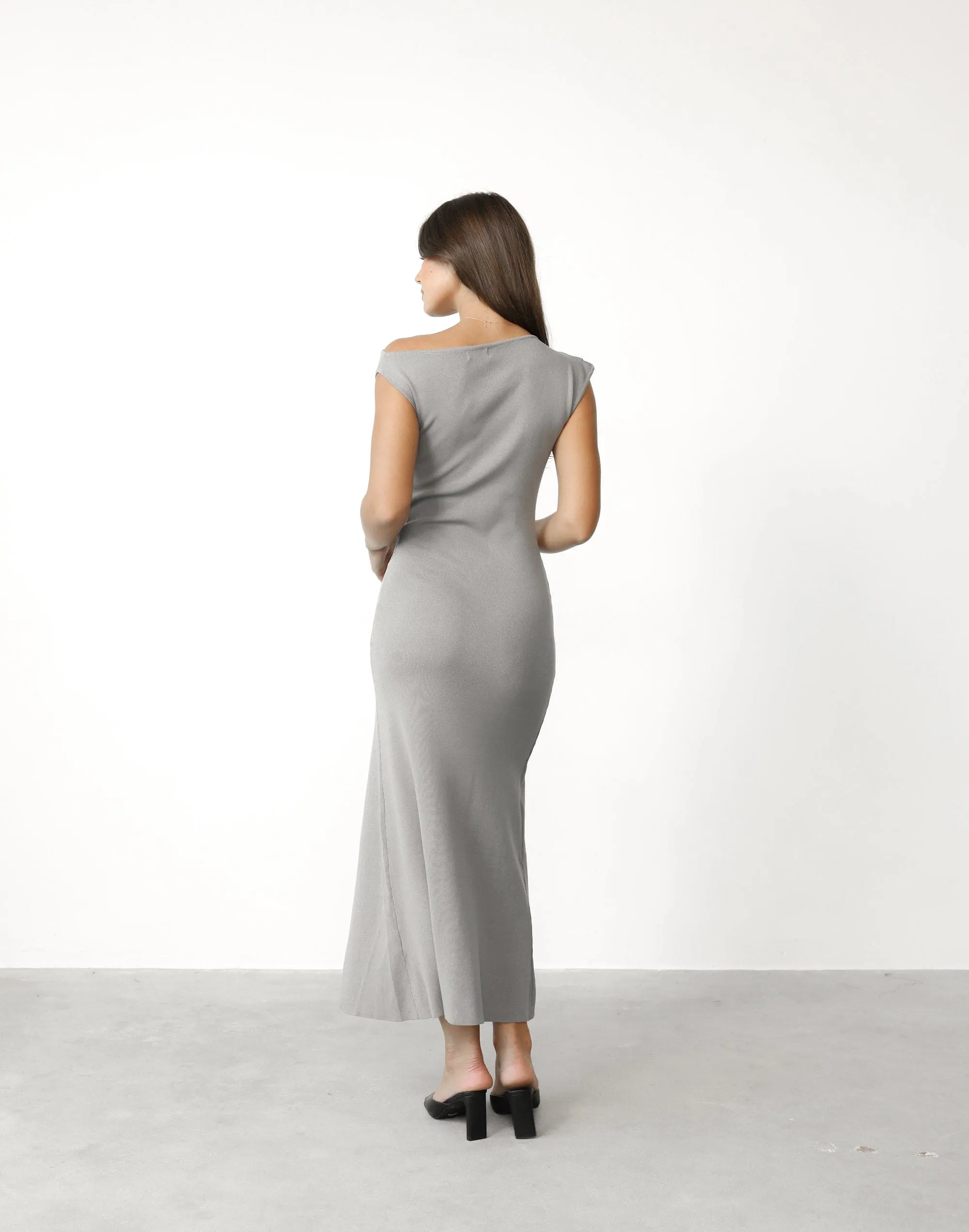 Martina Maxi Dress (Light Grey)