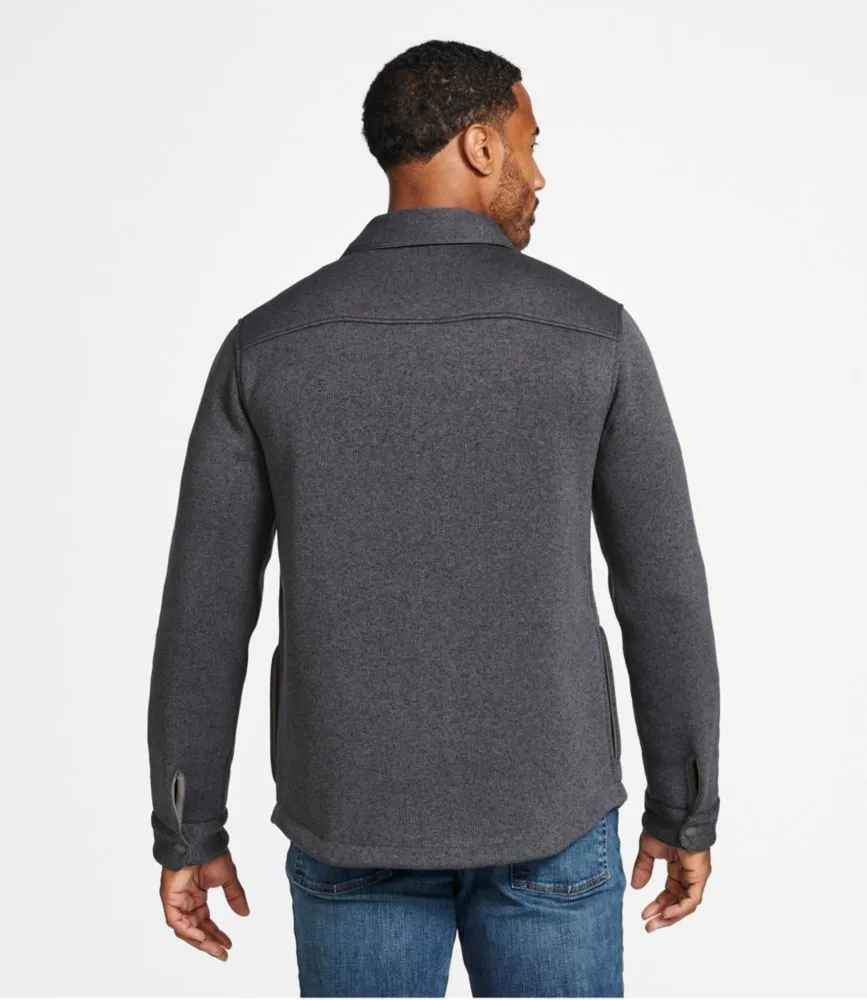 Men's Bean's Sweater Fleece Shirt Jac