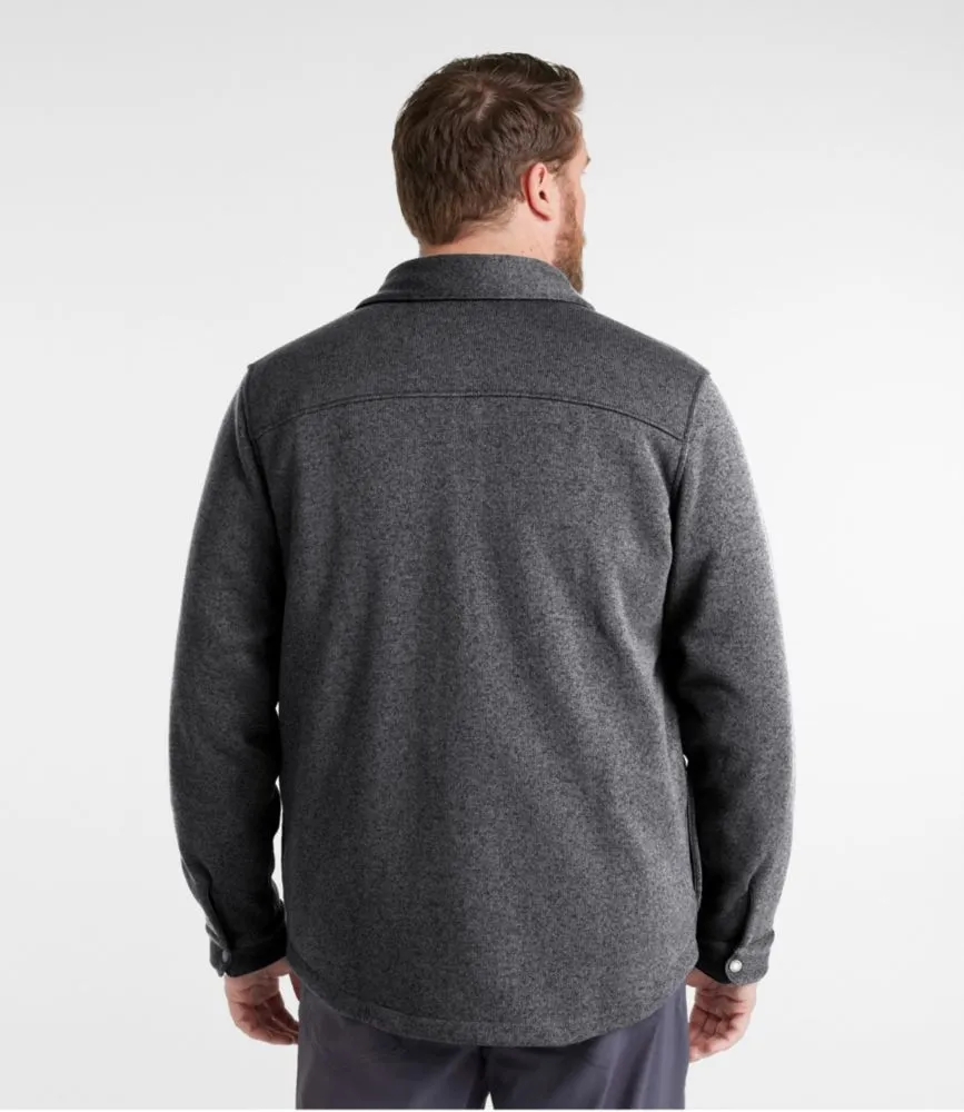 Men's Bean's Sweater Fleece Shirt Jac