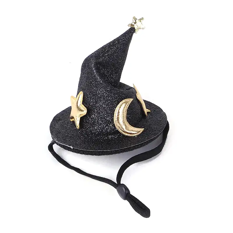 Mini Witch Hat for Small Animals Adjustable Pet Headgear Hamster Rat Hats Halloween Cosplay Clothing guinea pigs assessories